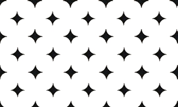 White tiles with black diamond highlights